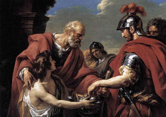 VERNET, Claude-Joseph Belisarius Norge oil painting art